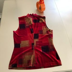 Multi Colored Velvet Pullover